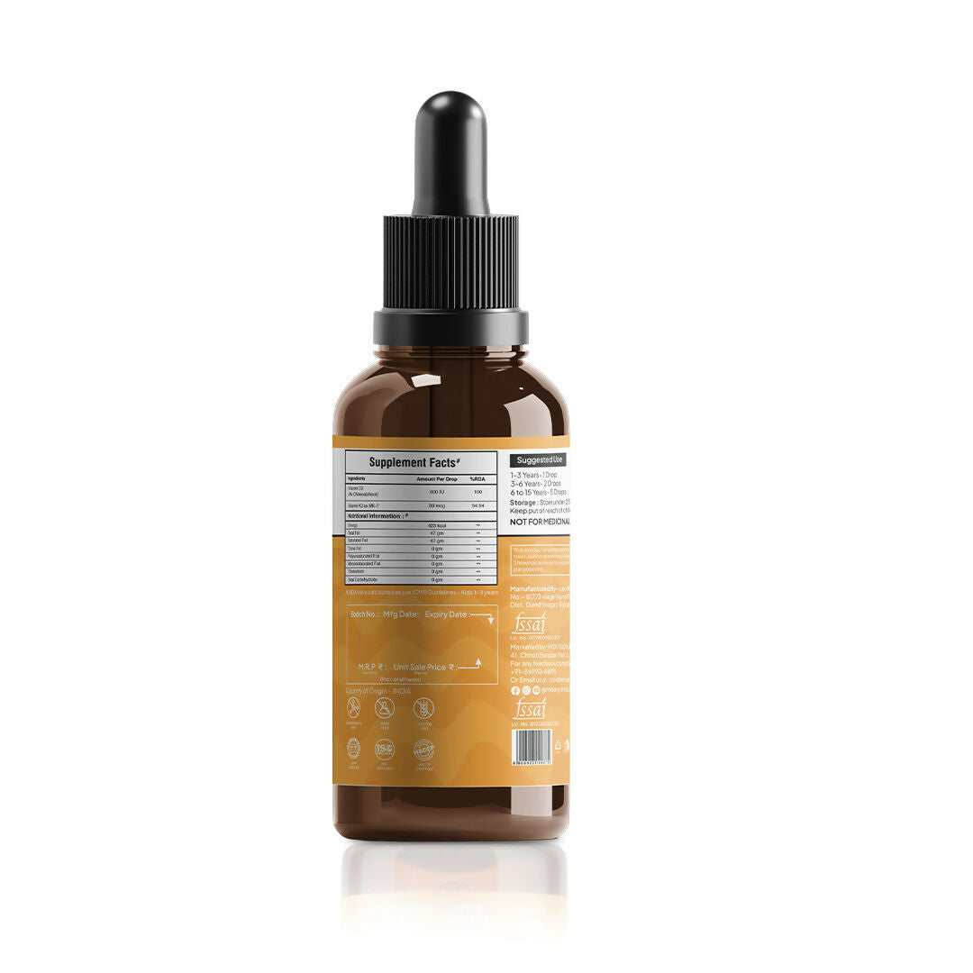 Miduty Coco D3+K2 Drops For Kids & Babies