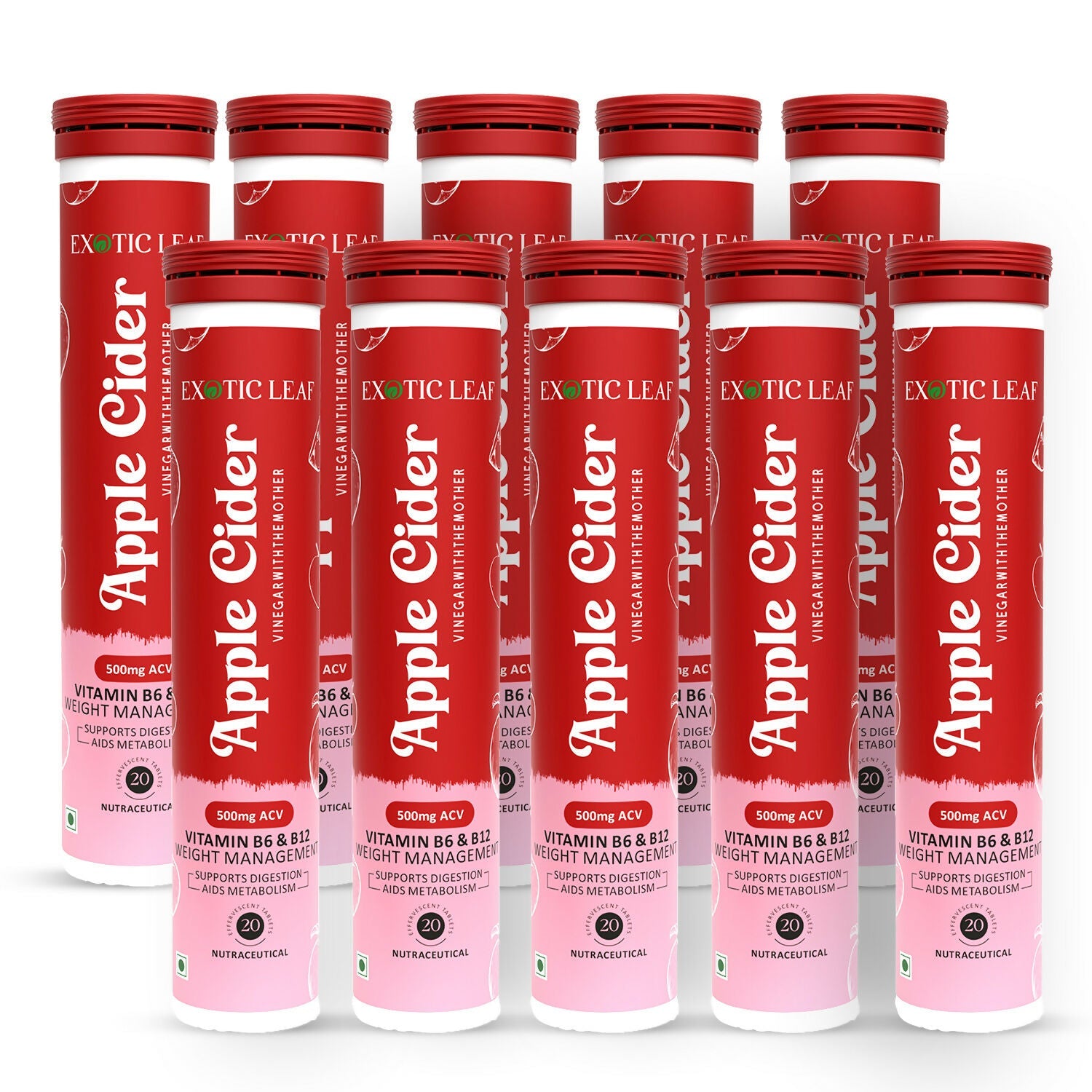 Exotic Leaf Apple Cider Vinegar Tablets - Distacart