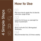TAC - The Ayurveda Co. Bhringabali Hair Oil for Hairfall Control & Hair Growth with Bhringraj & Amla