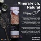 Soulflower Aromatherapy Essential Oil Lavender Bath Salt Enriched With Himalayan Pink Rock Salt