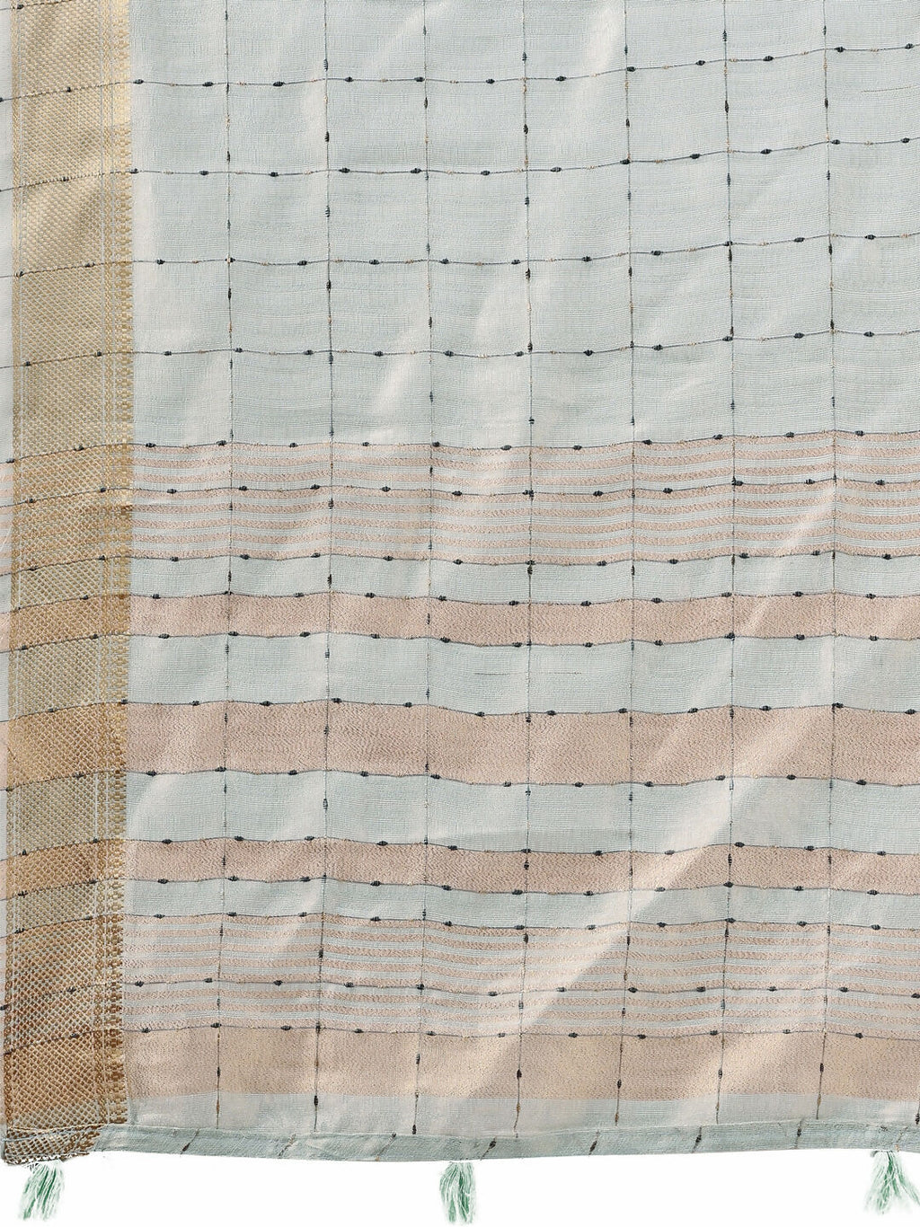 Shree Shyam Fashion Organza Sky Blue Saree - Distacart
