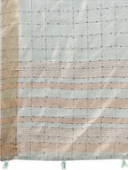 Shree Shyam Fashion Organza Sky Blue Saree - Distacart