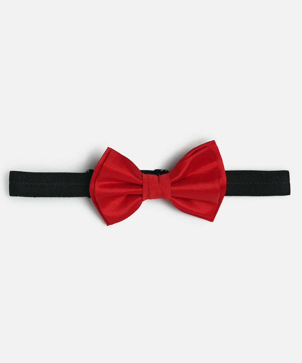 Manet Boys Solid Double Layer Bow - Red