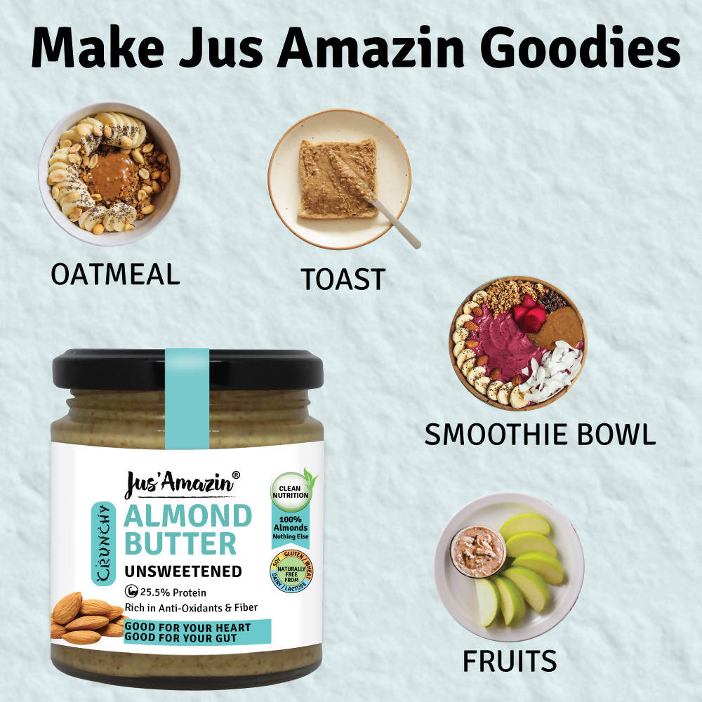 Jus Amazin Almond Butter Unsweetened - Distacart