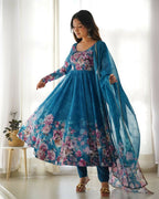 Joban Fashion Rama Kurta Set Organza Sequin Embroidery Work - Distacart