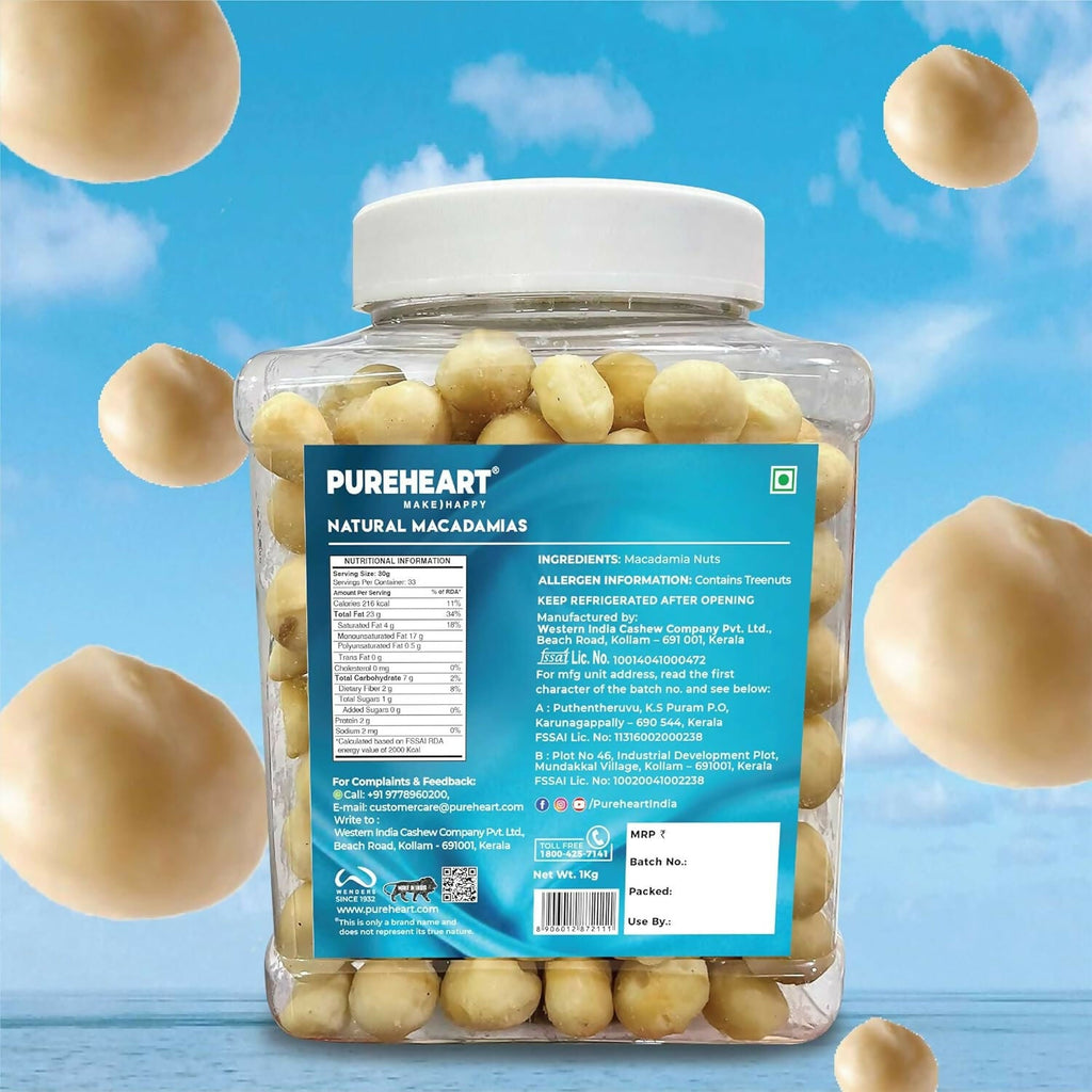Pureheart Nutreat Natural Macadamia - Distacart