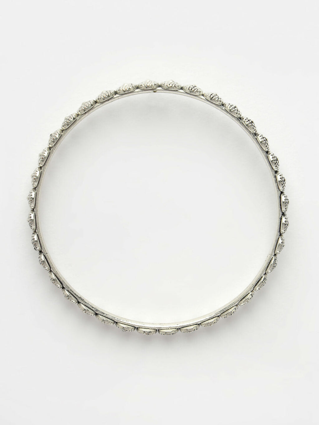 NVR Women's Set of 6 Silver-Toned German Silver Oxidised Bangles - Distacart