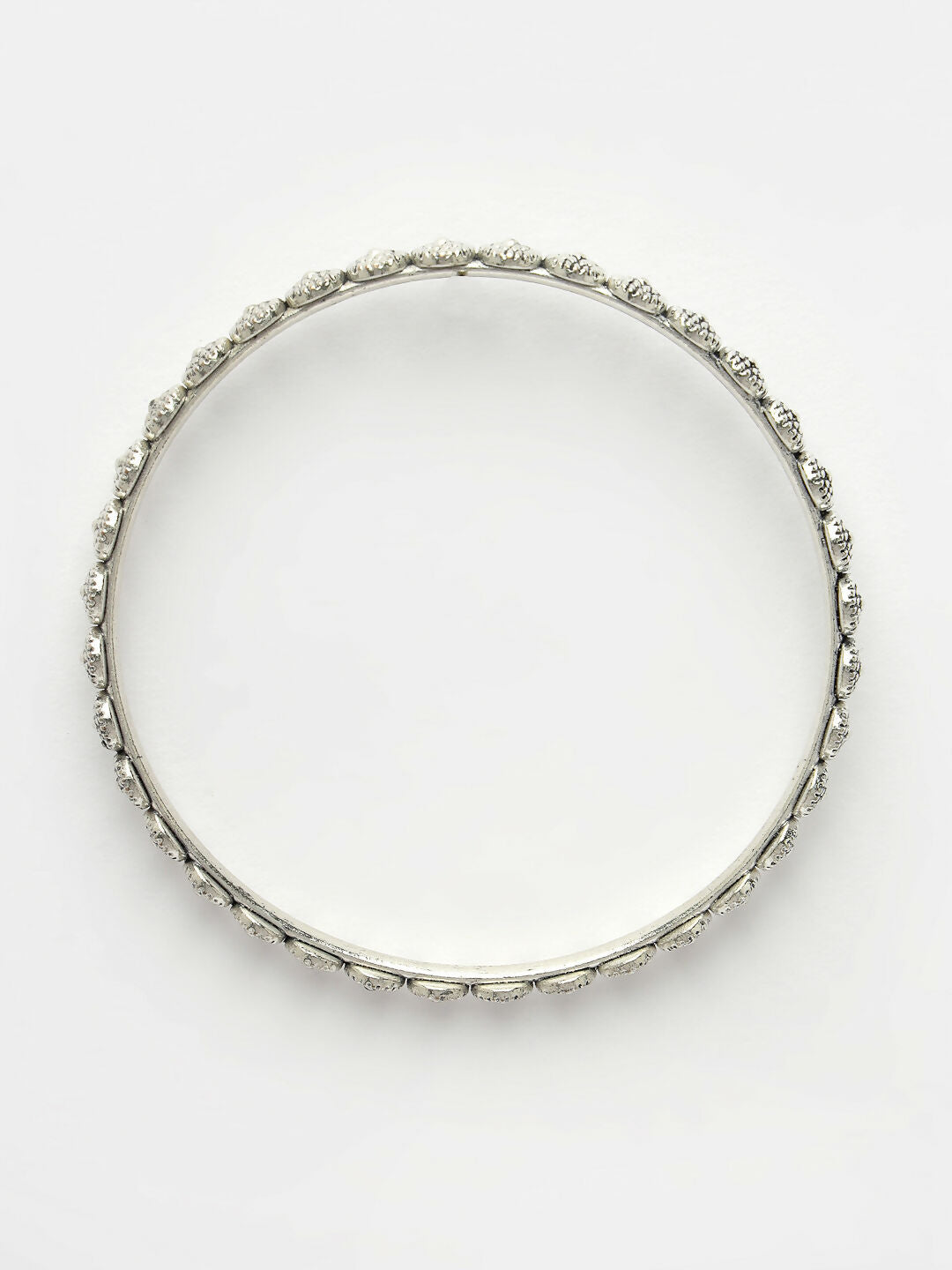 NVR Women's Set of 6 Silver-Toned German Silver Oxidised Bangles - Distacart