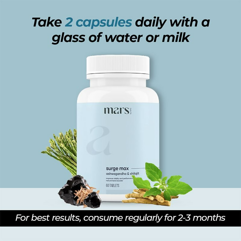 Mars By GHC Surge Max with Sj & Ashwagandha Capsules - Distacart