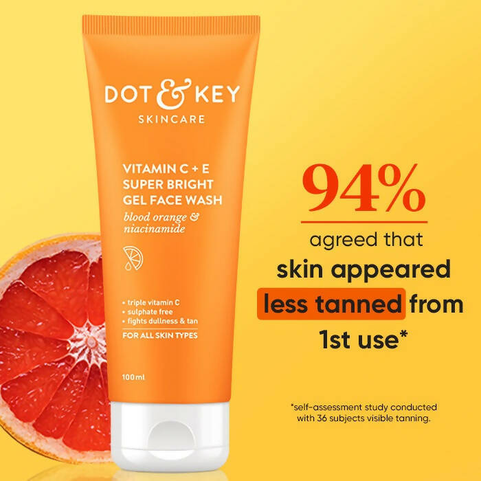 Dot & Key Vitamin C+E Super Bright Gel Face Wash - Distacart