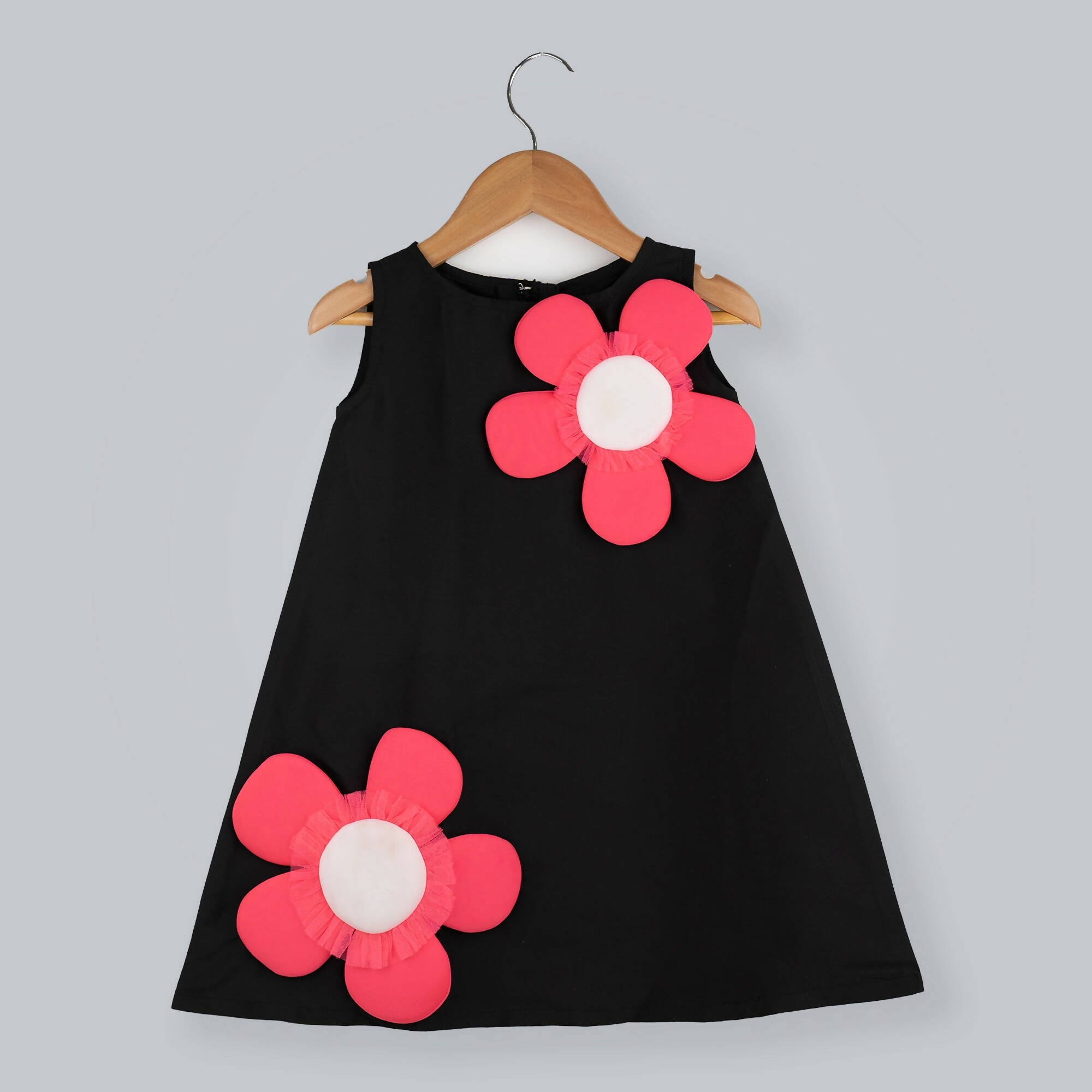 Pink Cow Fashions Black & Pink Dress With Embellishments