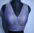 Kia Fashions Lilac Crush Tissue Self Design Readymade Blouse - Distacart