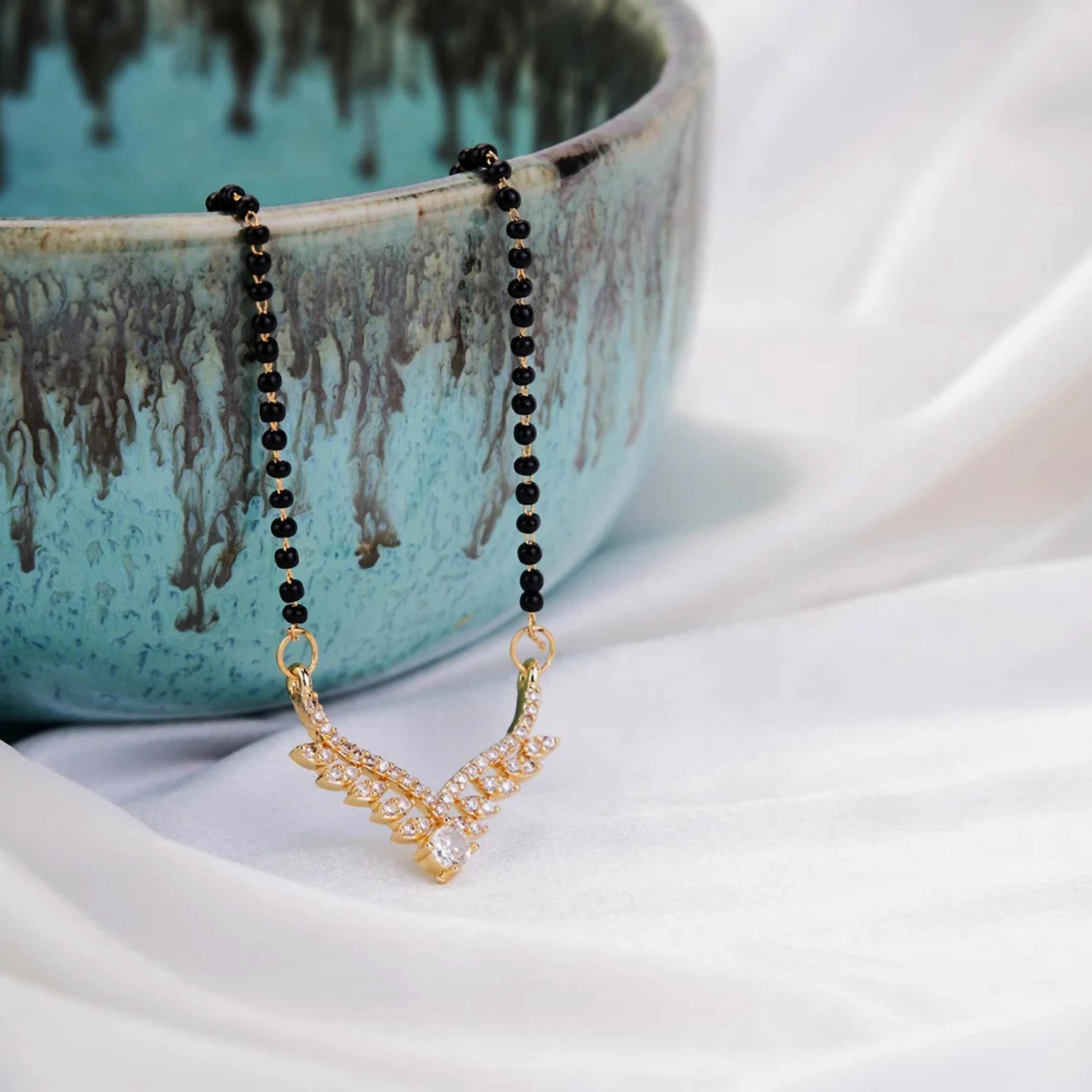 Joban Fashion Women Gold Ad Mangalsutra - Distacart