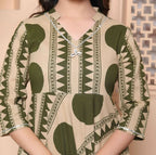 Miravan Womens Green Cotton Anarkali Kurta - Distacart