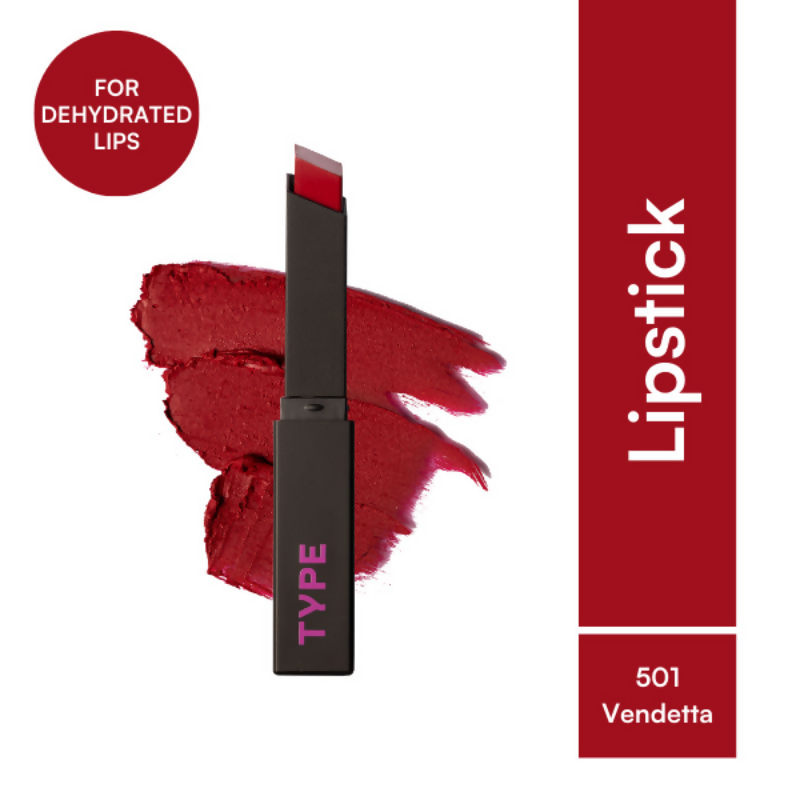 Type Beauty Cream Matte Lipstick For Pigmented Lips - 501 Vendetta