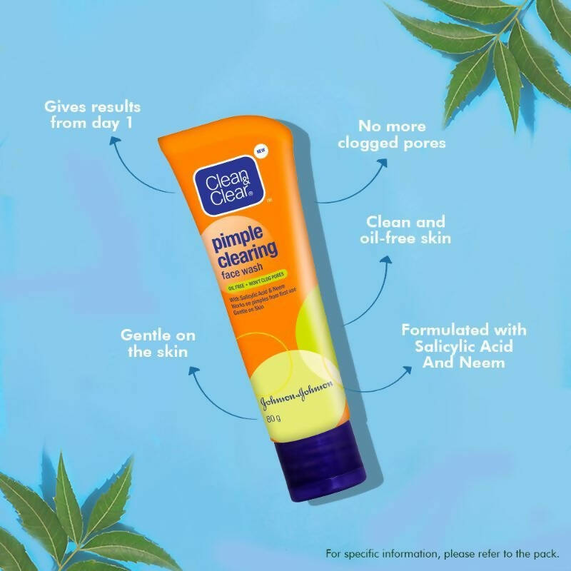 Clean & Clear Pimple Clearing Face Wash - Distacart