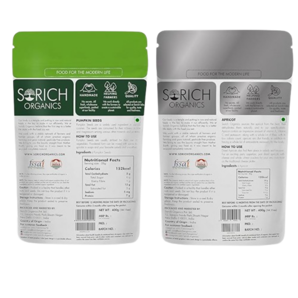 Sorich Organics Pumpkin Seeds + Turkish Apricots - Distacart