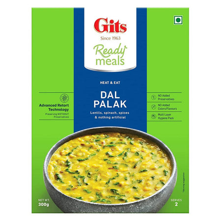 Gits Ready Meals Heat & Eat Dal Palak