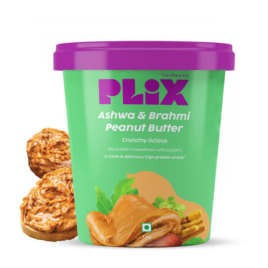 PLIX The Plant Fix Ashwagandha And Brahmi Peanut Butter