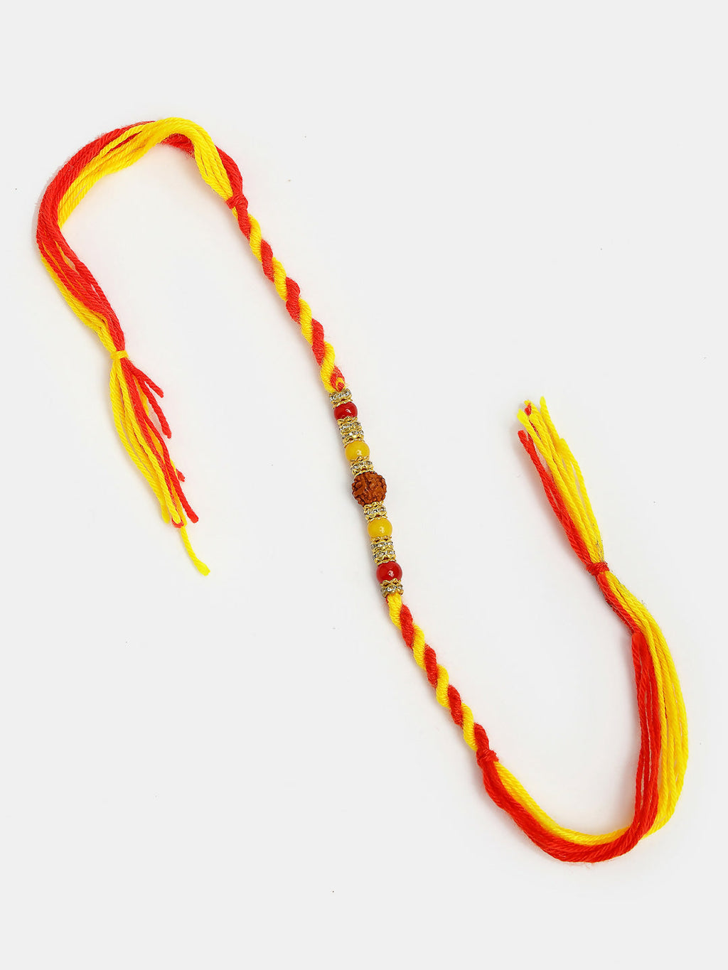 NVR Women & Men Set of 4 Multicolor Artificial stone and beads Rakhi With Roli Chawal & Chocolate - Distacart