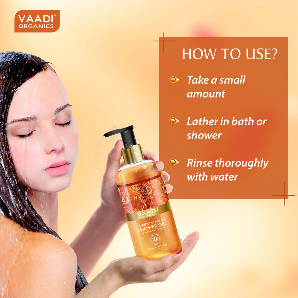 Vaadi Herbals Luxurious Saffron Shower Gel