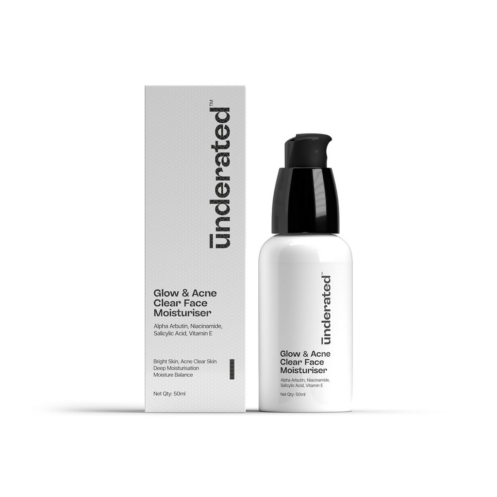 Underated Glow And Acne Clear Face Moisturiser Cream