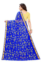 Vamika Blue Printed Chiffon Saree (UJALA BLUE) - Distacart