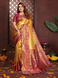 Aastha Fashion Gold Tissue Silk Weaving Saree - Distacart