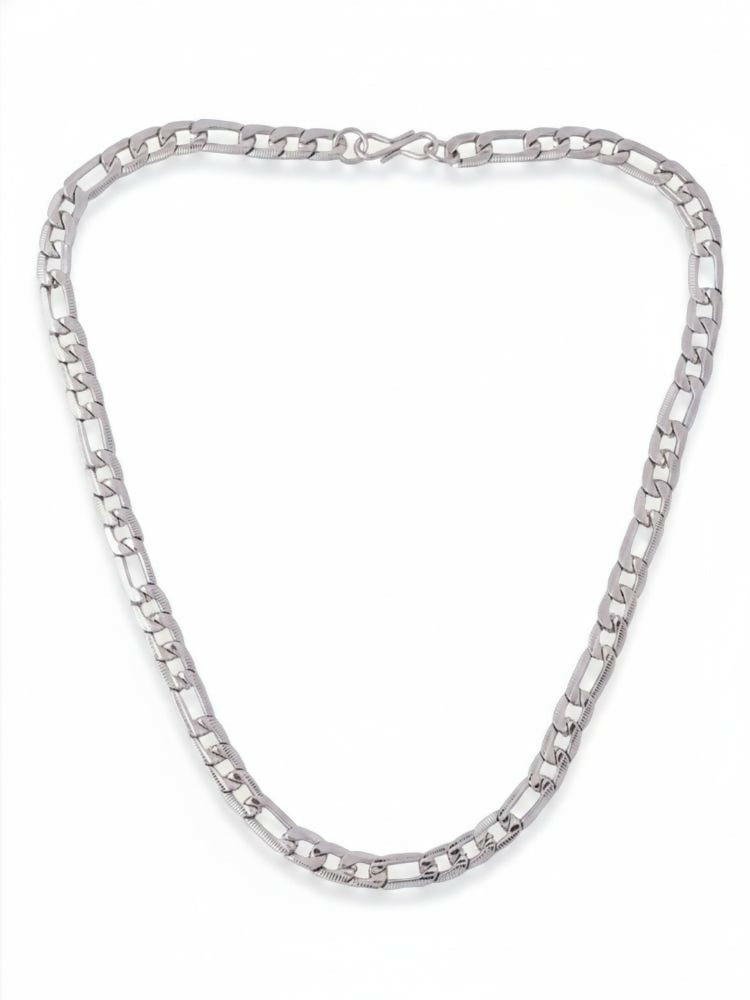 NVR Men's Silver Toned Stainless Steel Chain - Distacart