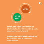 Carbamide Forte Vitamin D3 + K2 + MK7 Tablets - Distacart