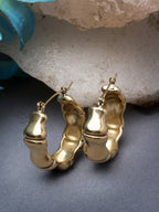NVR Women Gold Circular Hoop Earrings - Distacart
