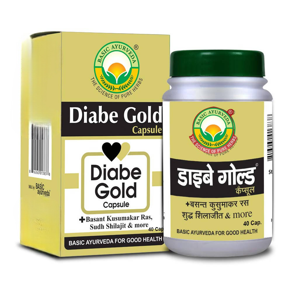 Basic Ayurveda Diabe Gold Capsules - Distacart