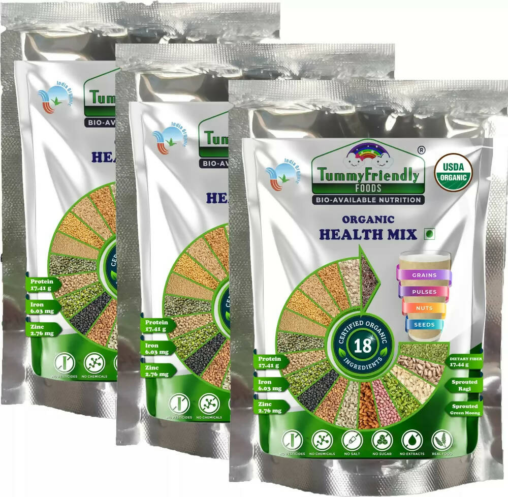 TummyFriendly Foods Organic Health Mix Pack for Kids and Adults No Pesticides, No GMO - Distacart