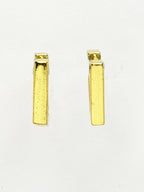 NVR Men's Gold-Plated Geometric Shape Stainless Steel Hoop Earrings - Distacart