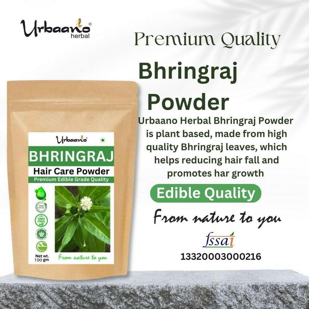 Urbaano Herbal Pure Bhringraj Powder Eclipta alba For Hair Growth Hair Mask