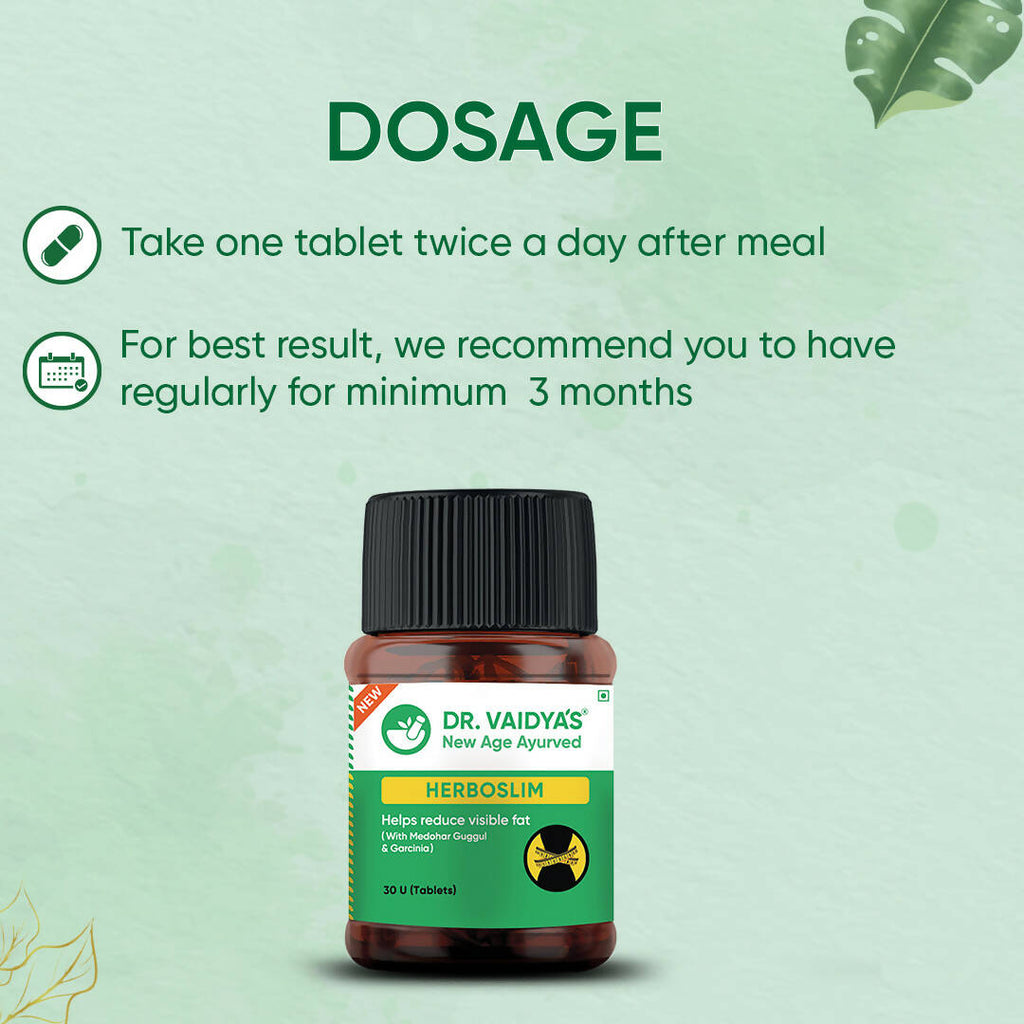 Dr. Vaidya's Herboslim Tablets - Distacart