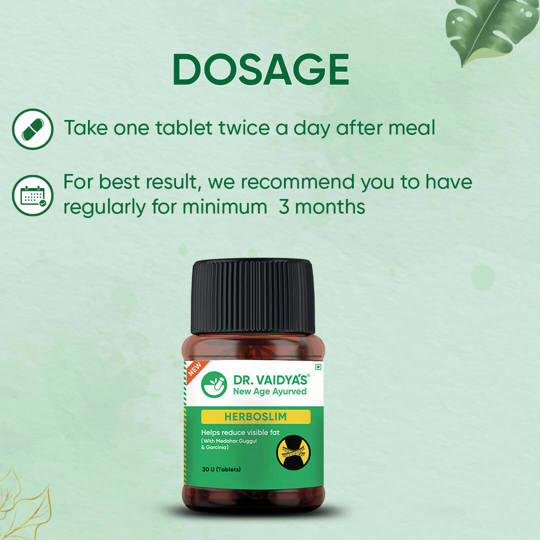Dr. Vaidya's Herboslim Tablets - Distacart