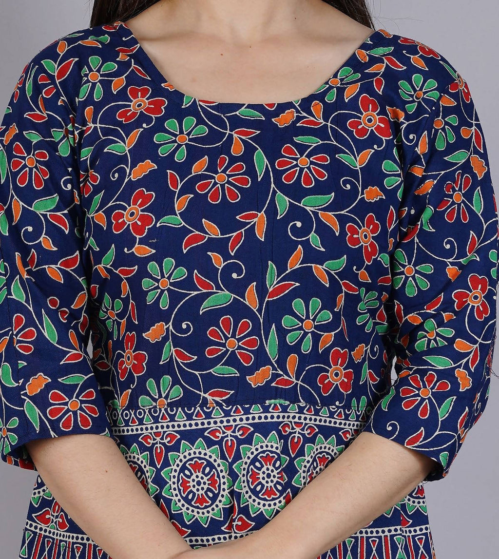 Vamika Multicolor Cotton Printed Party/Casual Wear Kurti (GAM18K)