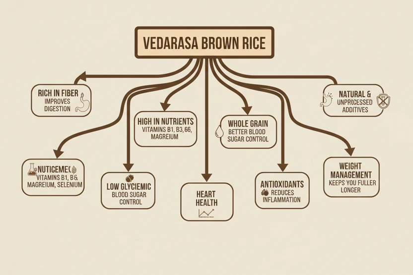VedaRaSa Natural & Organic Brown Rice - Distacart