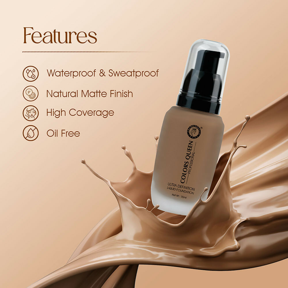 Colors Queen Ultra Definition Liquid Foundation - Caramel