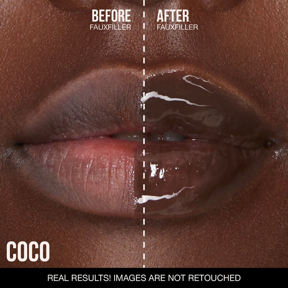 Huda Beauty Faux Filler Extra Shine Lip Gloss - Coco