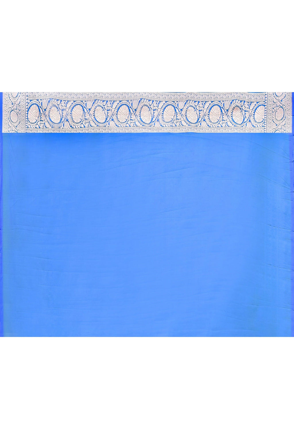 Joban Fashion Blue Banarasi Katan Pure Handloom Banarasi Silk Saree