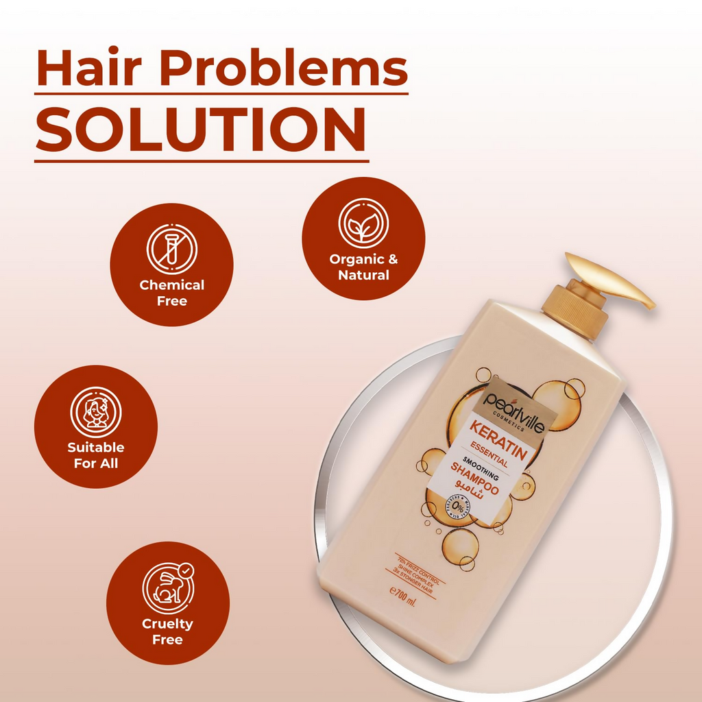 Pearlville Keratin Essential Smoothing Shampoo