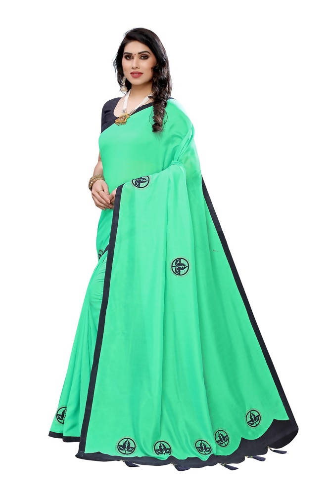 Vamika Designer Green Dola Silk Saree