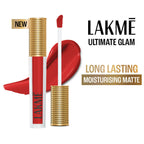 Lakme Ultimate Glam Matte Liquid Lipstick - Red Revival