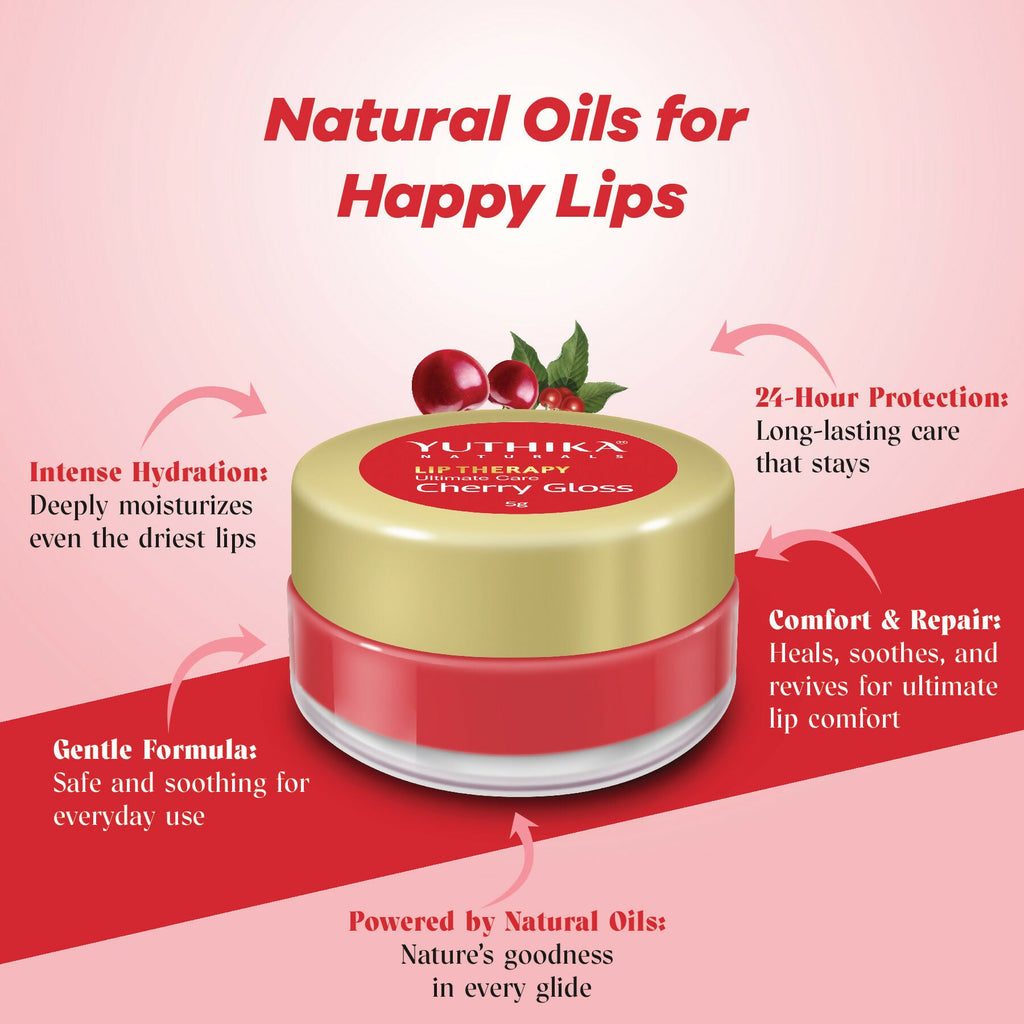 Yuthika Moisturizing Lip Balm – Cherry Gloss - Distacart
