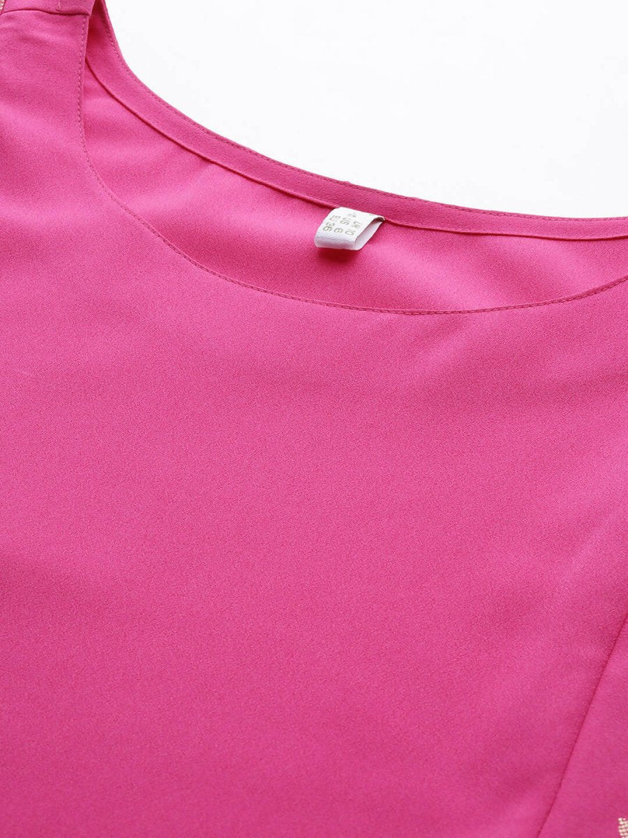 Ahalyaa Women's Traditional wear Dress - Pink - Distacart