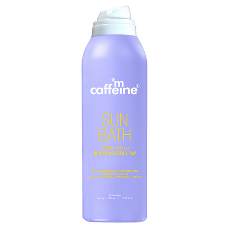 mCaffeine Sun Bath SPF 80+ PA ++++ Body Sunscreen Spray