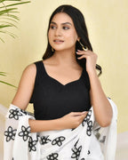 Amodini Designer Studio Black Cutdana Sleeveless Padded Blouse