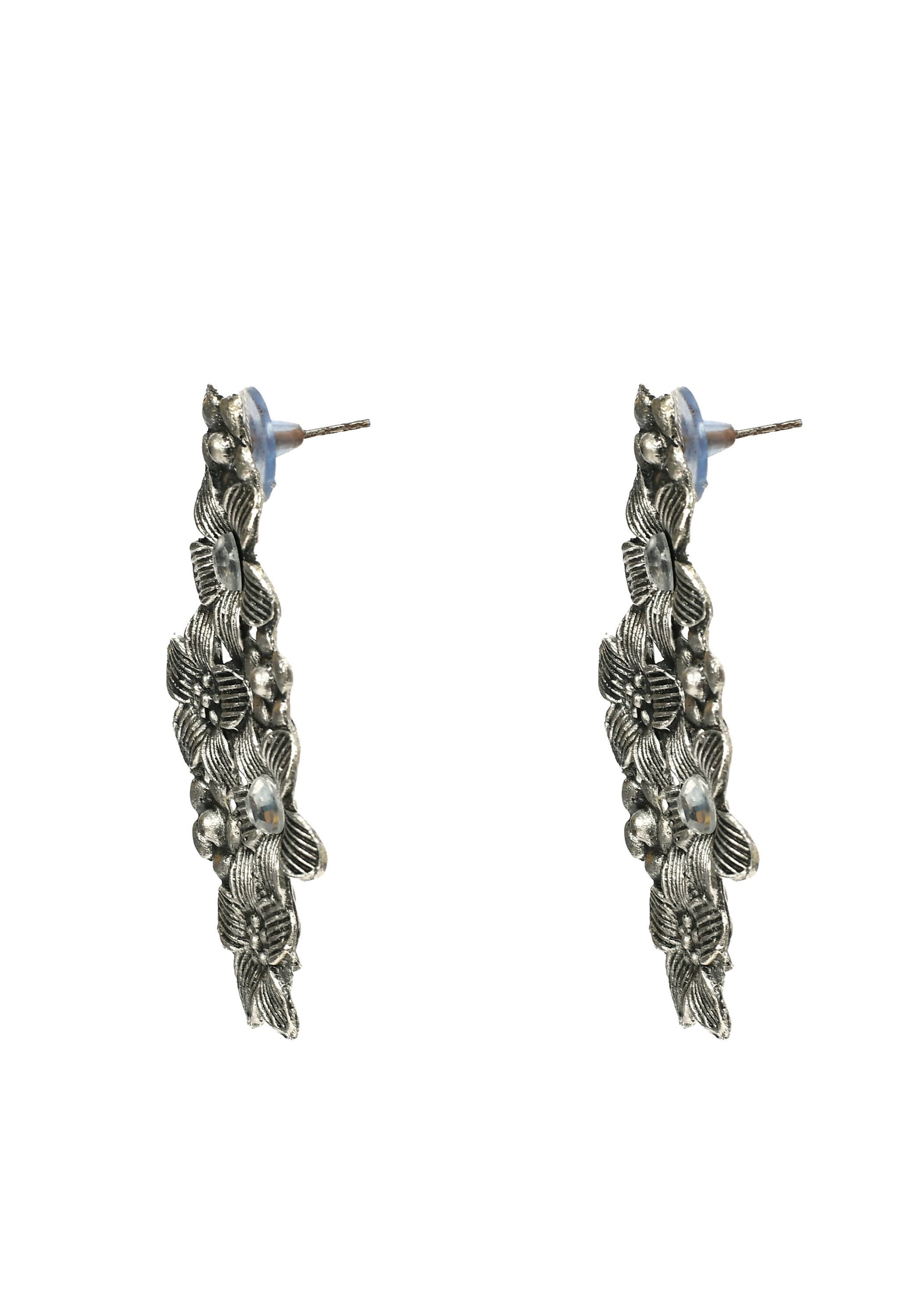 Mominos Fashion Johar Kamal Oxidised Silver-Plated Hasli Design Necklace Choker Set For Women - Distacart
